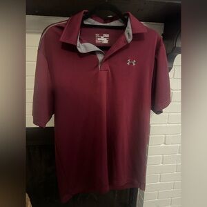 Under Armour Men's Maroon Polo Shirt